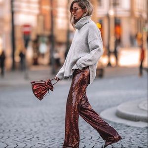 NWT Zara Sequin Pants